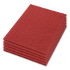 Buffing Pads, 14 X 20, Red, 5/Carton