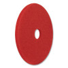 Buffing Pads, 20" Diameter, Red, 5/Carton