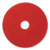 Buffing Pads, 20" Diameter, Red, 5/Carton
