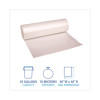 High-Density Can Liners, 45 Gal, 10 Mic, 40" x 46", Natural, Perforated Roll, 25 Bags/Roll, 10 Rolls/Carton