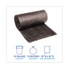 High-Density Can Liners, 45 Gal, 19 Mic, 40" x 46", Black, Perforated Roll, 25 Bags/Roll, 6 Rolls/Carton