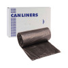 High-Density Can Liners, 45 Gal, 19 Mic, 40" x 46", Black, Perforated Roll, 25 Bags/Roll, 6 Rolls/Carton
