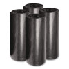 Low-Density Waste Can Liners, 45 Gal, 0.6 Mil, 40" x 46", Black, Perforated Roll, 25 Bags/Roll, 4 Rolls/Carton