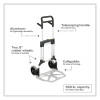 Stow-Away Heavy-Duty Hand Truck, 500 Lb Capacity, 23 X 24 X 50, Aluminum