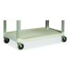 Xtra Utility Cart With Open Sides, Plastic, 3 Shelves, 300 Lb Capacity, 40.63" x 20" x 37.81", Off-White