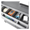 Xtra Instrument Cart With Locking Storage Area, Plastic, 3 Shelves, 300 Lb Capacity, 20" x 40.63" x 37.8", Gray