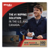 Power Clean X80 Heavy Duty Cloths, Jumbo Roll, 12.4 x 12.2, White, 455/Roll