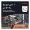 Power Clean X80 Heavy Duty Cloths, Jumbo Roll, 12.4 x 12.2, White, 455/Roll