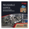 Power Clean X80 Heavy Duty Cloths, 11.1 x 16.8, Blue, 152 Wipers/Carton