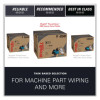Power Clean X80 Heavy Duty Cloths, 11.1 x 16.8, Blue, 152 Wipers/Carton