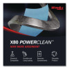 Power Clean X80 Heavy Duty Cloths, Jumbo Roll, 12.4 x 12.2, Blue, 455/Roll