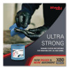 Power Clean X80 Heavy Duty Cloths, Jumbo Roll, 12.4 x 12.2, Blue, 455/Roll