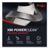 Power Clean X80 Cloths, Hydroknit, Pop-Up Box, 8.34 x 16.8, White, 76/Box, 5 Boxes/Carton