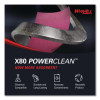 Power Clean X80 Heavy Duty Cloths, Jumbo Roll, Perforated,12.4 x 12.2, Red, 455 Wipers/Roll