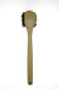 Utility Brush, Brown Palmyra Fiber Bristles, 5.5" Brush, 14.5" Tan Plastic Handle