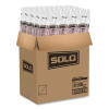 Paper Hot Drink Cups In Bistro Design, 12 Oz, Maroon, 50/Pack