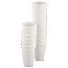 Single-Sided Poly Paper Hot Cups, 12 Oz, White, 50/Bag, 20 Bags/Carton