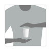 Single-Sided Poly Paper Hot Cups, 12 Oz, White, 50/Bag, 20 Bags/Carton