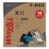 X70 Cloths, Pop-Up Box, 9.13 x 16.8, Blue, 96/Box, 10 Boxes/Carton