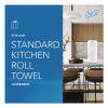 Kitchen Roll Towels, 1-Ply, 11 x 8.75, White, 128/Roll, 20 Rolls/Carton