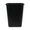Soft-Sided Wastebasket, 41 Qt, Plastic, Black