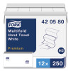 Premium Multifold Towel, 1-Ply, 9 x 9.5, White, 250/Pack, 12 Packs/Carton