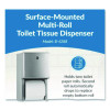 Conturaseries Two-Roll Tissue Dispenser, 6.08 x 5.94 x 11, Stainless Steel