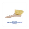 Utility Brush, Cream Polypropylene Bristles, 5.5" Brush, 3" Tan Plastic Handle