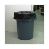 High-Density Can Liners, 56 Gal, 19 Mic, 43" x 47", Black, Perforated Roll, 25 Bags/Roll, 6 Rolls/Carton