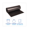 High-Density Can Liners, 56 Gal, 19 Mic, 43" x 47", Black, Perforated Roll, 25 Bags/Roll, 6 Rolls/Carton