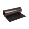 High-Density Can Liners, 56 Gal, 19 Mic, 43" x 47", Black, Perforated Roll, 25 Bags/Roll, 6 Rolls/Carton