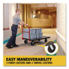 Heavy-Duty Platform Truck Cart, 2,000 Lb Capacity, 24 X 48 Platform, Black