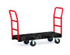 Heavy-Duty Platform Truck Cart, 1,200 Lb Capacity, 24 X 48 Platform, Black