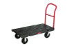 Platform Truck With 8" Polyolefin Casters, 2,000 Lb Capacity, 30 x 60 x 7, Black