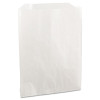 Grease-Resistant Single-Serve Bags, 6" x 0.75" x 7.25", White, 2,000 Bags/Carton
