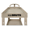 Brute Heavy-Duty Utility Cart With Lipped Shelves, Plastic, 2 Shelves, 500 Lb Capacity, 17.13" x 38.5" x 38.88", Beige