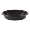 Microraves Incredi-Bowl Base, 32 Oz, 8.5" Diameter x 1.92" h, Black, Plastic, 150/Carton
