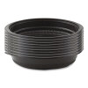 Microraves Incredi-Bowl Base, 32 Oz, 8.5" Diameter x 1.92" h, Black, Plastic, 150/Carton