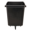 Cube Truck, 59 Gal, 300 Lb Capacity, Plastic, Black