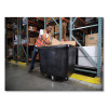 Cube Truck, 12 Cu Ft, 400 Lb Capacity, Medium-Density Polyethylene/Metal Frame, Black
