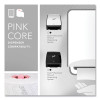 Slimroll Towels, 1-Ply, 8" x 580 Ft, White/Pink Core, Traditional Business, 6 Rolls/Carton
