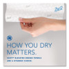 Slimroll Towels, 1-Ply, 8" x 580 Ft, White/Pink Core, Traditional Business, 6 Rolls/Carton