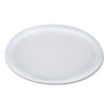 Plastic Lids For Foam Containers, Flat, Vented, Fits 24 Oz To 32 Oz, Translucent, 100/Pack, 5 Packs/Carton