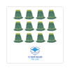 Super Loop Wet Mop Head, Cotton/Synthetic Fiber, 5" Headband, Small Size, Green, 12/Carton