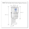 Push-Style Hand Sanitizer Dispenser, 1,200 Ml, 5.25 X 8.56 X 12.13, White