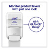 Push-Style Hand Sanitizer Dispenser, 1,200 Ml, 5.25 X 8.56 X 12.13, White