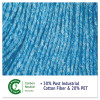 Super Loop Wet Mop Head, Cotton/Synthetic Fiber, 5" Headband, Medium Size, Blue, 12/Carton