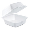 Foam Hinged Lid Containers, 5.38 X 5.5 X 2.88, White, 500/Carton