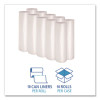 Recycled Low-Density Polyethylene Can Liners, 45 Gal, 1.1 Mil, 40" x 46", Clear, Perforated, 10 Bags/Roll, 10 Rolls/Carton