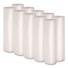 Recycled Low-Density Polyethylene Can Liners, 45 Gal, 1.1 Mil, 40" x 46", Clear, Perforated, 10 Bags/Roll, 10 Rolls/Carton